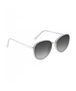 Fashion Sunglasses for Women Oversized Round Metal Frame UV400 Protection Tinted Lenses - Grey - CH18ZTSGWYY $8.87 Oversized