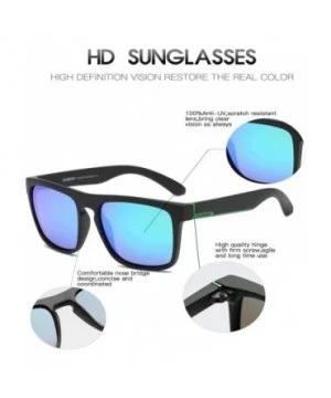 Classic Polarized Sunglasses for Men Women Retro 100% UV Protection Driving Sun Glasses D731 - Black/Green - CT18H828226 $11....