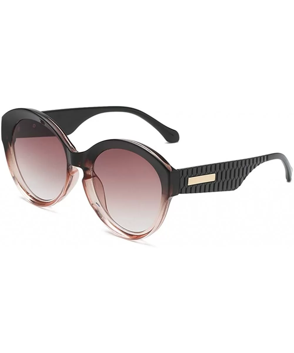 Multicolor Sunglasses Oversized Everyday - F - CB18T898ZG6 $4.96 Round