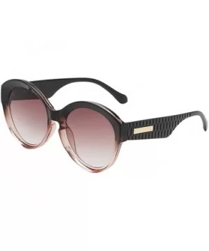 Multicolor Sunglasses Oversized Everyday - F - CB18T898ZG6 $4.96 Round