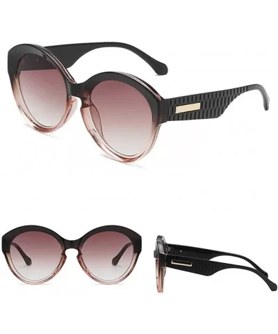 Multicolor Sunglasses Oversized Everyday - F - CB18T898ZG6 $4.96 Round