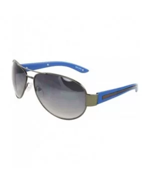 Vintage Retro Racer Inspired Aviator Sunglasses Tri-Layer UV400 Unisex - Bkbupb - C2124V9XYF5 $7.36 Aviator