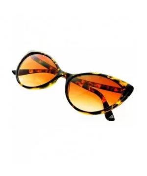 Womens Retro Vintage Style Tip Pointed Large Cat Eye Sunglasses - Tortoise - C411K8AP495 $7.29 Cat Eye