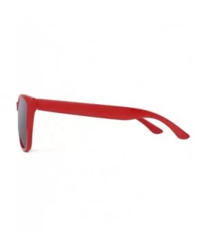 Retro Polarized Sunglasses for Women Men Vintage Square Mirror Glasses - Red Frame / Non-polarized Grey Lens - CU18WGA6NY0 $1...