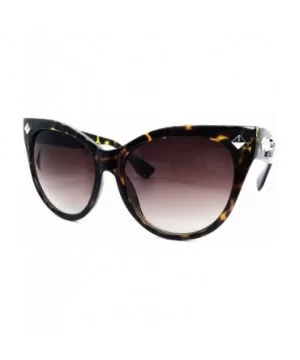 Oversize Designer Sunglasses - Leopard Brown - CR18E4DO58Z $17.01 Oversized