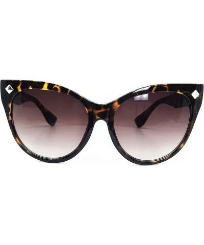 Oversize Designer Sunglasses - Leopard Brown - CR18E4DO58Z $17.01 Oversized