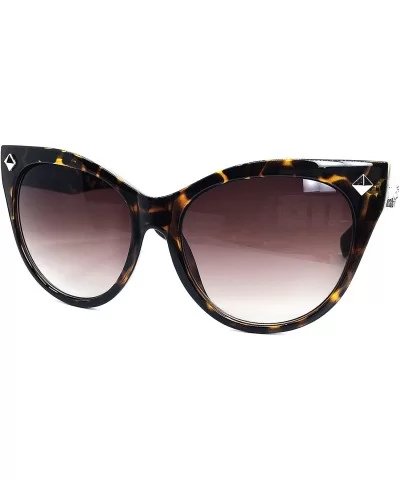 Oversize Designer Sunglasses - Leopard Brown - CR18E4DO58Z $17.01 Oversized