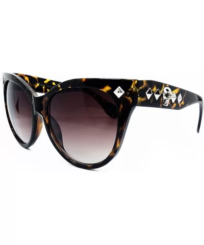 Oversize Designer Sunglasses - Leopard Brown - CR18E4DO58Z $17.01 Oversized