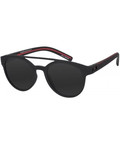 Polarized Aviator Sunglasses with UV Protection for Men TR90 Frame Classis Sunglasses Eyewear - Black Red - C518WMHE8LH $14.5...