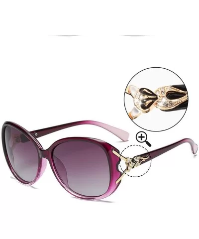 Polarized Oversized Sunglasses Protection Designer - Purple Frame/Shades Purple Oversized Polarized Sunglasses - C218Q7CXC6H ...