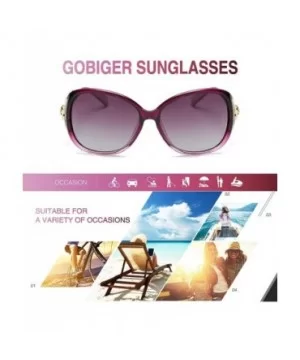 Polarized Oversized Sunglasses Protection Designer - Purple Frame/Shades Purple Oversized Polarized Sunglasses - C218Q7CXC6H ...