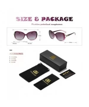 Polarized Oversized Sunglasses Protection Designer - Purple Frame/Shades Purple Oversized Polarized Sunglasses - C218Q7CXC6H ...