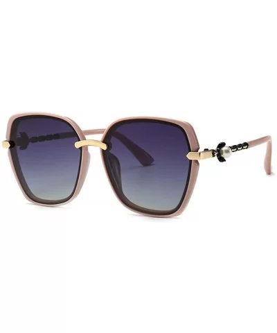 Sunglasses Driving Driving Glasses Large Frame Mirror Tide Classic Sunglasses Female - CQ18X93DA0L $36.79 Rimless