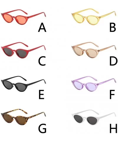 Outdoor Glasses Women Men Vintage Sunglasses Cat Eye Irregular Shape Protect Eyes Novel Unisex Beach Glasses - G - CH196N4A23...