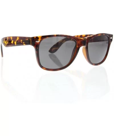 BULK WHOLESALE UNISEX 80'S RETRO STYLE BULK LOT PROMOTIONAL SUNGLASSES - 10 PACK - Tortoise - CJ1806CCLHX $15.39 Wayfarer