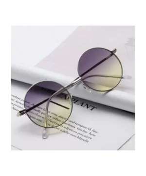 Sunglasses 2019 New Retro Metal Round Frame Colorful UV400 Outdoor Leisure 6 - 4 - C018YZWX58W $7.49 Aviator