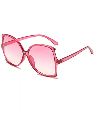 women fashion Simple sunglasses Retro glasses Men and women Sunglasses - Pink - C118LL0ZY4N $5.00 Oval