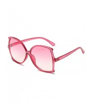 women fashion Simple sunglasses Retro glasses Men and women Sunglasses - Pink - C118LL0ZY4N $5.00 Oval