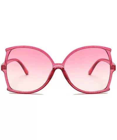 women fashion Simple sunglasses Retro glasses Men and women Sunglasses - Pink - C118LL0ZY4N $5.00 Oval