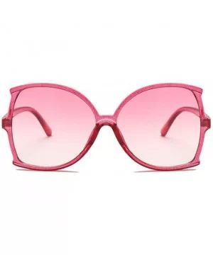 women fashion Simple sunglasses Retro glasses Men and women Sunglasses - Pink - C118LL0ZY4N $5.00 Oval