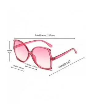 women fashion Simple sunglasses Retro glasses Men and women Sunglasses - Pink - C118LL0ZY4N $5.00 Oval