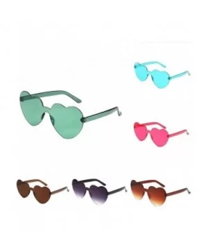 Love Heart Shaped Sunglasses for Women Girls - Candy Color PC Frame Resin Lens Sunglasses UV400 Eyeglass - CD199Y37EHA $5.10 ...