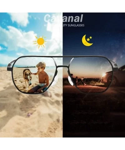 Sunglasses Polarized Chameleon Magnesium Photochromic - S0073 04gunblack - CM1986KD279 $26.70 Square