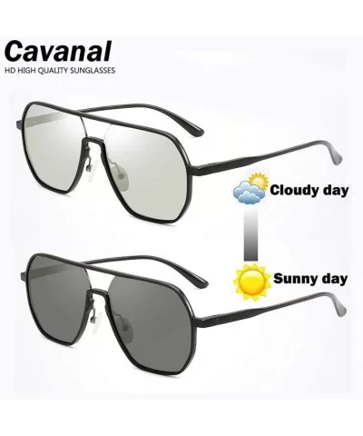 Sunglasses Polarized Chameleon Magnesium Photochromic - S0073 04gunblack - CM1986KD279 $26.70 Square