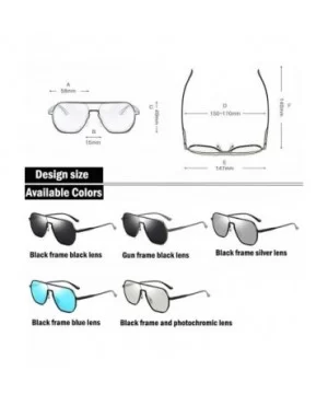 Sunglasses Polarized Chameleon Magnesium Photochromic - S0073 04gunblack - CM1986KD279 $26.70 Square