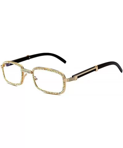 Diamond Sunglasses Vintage Glasses Fashion - Gold&clear - CV19273SUDS $11.16 Square