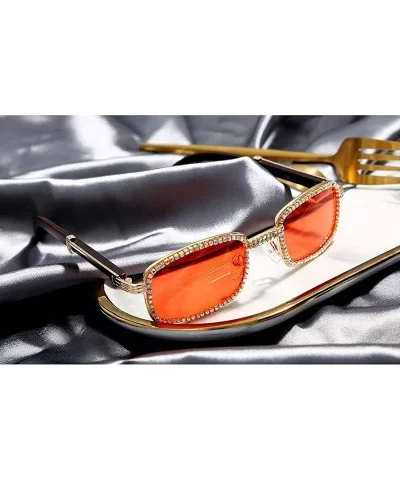 Diamond Sunglasses Vintage Glasses Fashion - Gold&clear - CV19273SUDS $11.16 Square