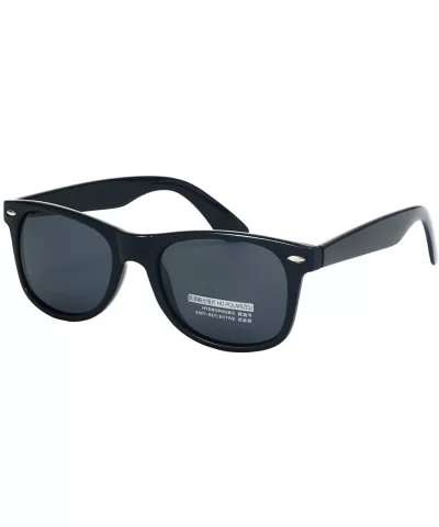 Retro Style Sunglasses Classic 80's Vintage Style Design (Black Matte) - CD11NWIYO3N $5.49 Wayfarer