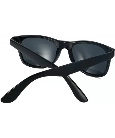 Retro Style Sunglasses Classic 80's Vintage Style Design (Black Matte) - CD11NWIYO3N $5.49 Wayfarer