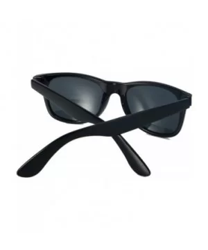 Retro Style Sunglasses Classic 80's Vintage Style Design (Black Matte) - CD11NWIYO3N $5.49 Wayfarer