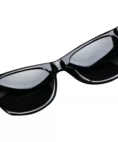 Retro Style Sunglasses Classic 80's Vintage Style Design (Black Matte) - CD11NWIYO3N $5.49 Wayfarer