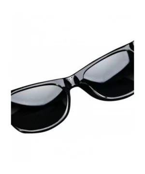 Retro Style Sunglasses Classic 80's Vintage Style Design (Black Matte) - CD11NWIYO3N $5.49 Wayfarer