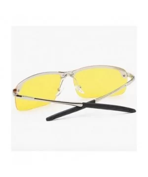 Women Night Glasses Anti Glare Drivers Polarized UV400 Driver Eyewear - Gray - CY18OZL4983 $8.62 Rimless