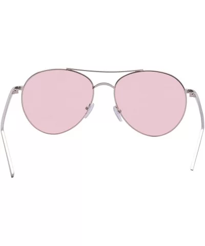 Classic Aviator Sunglasses For Women/Men - Ultralight Metal Frame Eye Sun Glass - Pink - CB18GUEH4N0 $7.08 Aviator