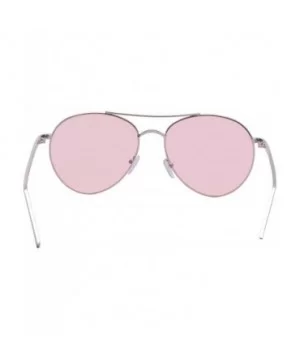 Classic Aviator Sunglasses For Women/Men - Ultralight Metal Frame Eye Sun Glass - Pink - CB18GUEH4N0 $7.08 Aviator