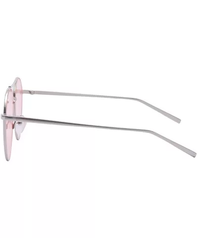 Classic Aviator Sunglasses For Women/Men - Ultralight Metal Frame Eye Sun Glass - Pink - CB18GUEH4N0 $7.08 Aviator