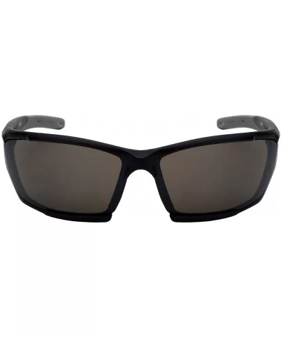 Premium Sports Sunglasses w/Flash Mirror Lens 570087MMT-FM - Matte Black - C612K07OZ1T $8.59 Sport