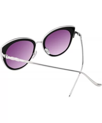 Cat Eye Women Sunglasses Metal Frame UV400 HD Lenses B2249 - Gradient Grey - C1182L99962 $10.23 Cat Eye