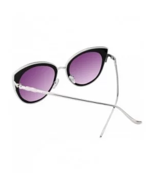 Cat Eye Women Sunglasses Metal Frame UV400 HD Lenses B2249 - Gradient Grey - C1182L99962 $10.23 Cat Eye