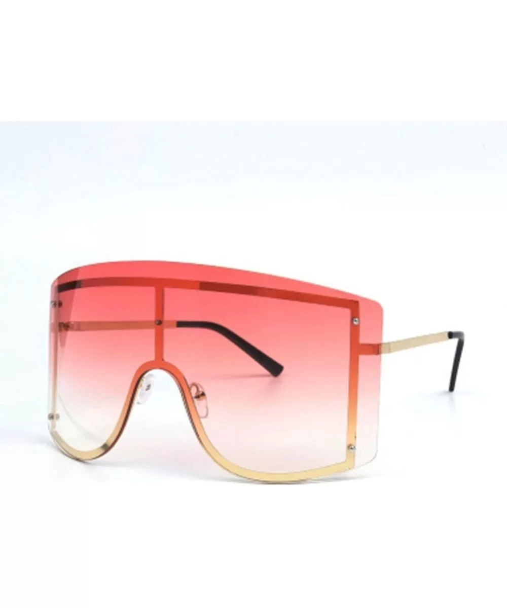 Big Frame Personality Sunglasses Windproof Sunglasses Colorful Frame Goggles - 6 - CL190EZ5YDE $28.04 Goggle