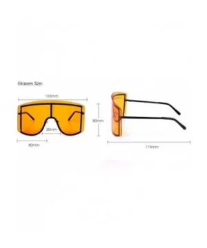 Big Frame Personality Sunglasses Windproof Sunglasses Colorful Frame Goggles - 6 - CL190EZ5YDE $28.04 Goggle