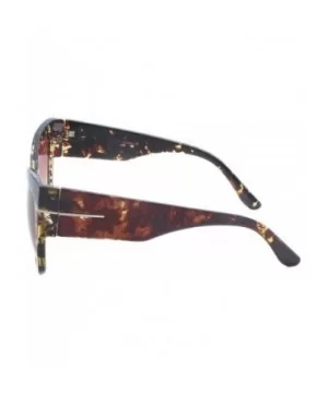 Super Oversized Cat Eye Thick Frame Designer Gradient Sunglasses Anoushka - Tortoise - C512EWFBN8N $6.66 Cat Eye