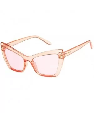 Unisex Sunglasses Fashion Bright Black Grey Drive Holiday Rectangle Non-Polarized UV400 - Pink - CD18RLIZZ5C $5.91 Rectangular