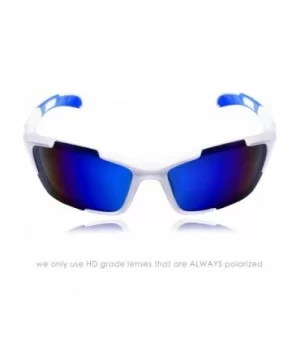 S1 Sport Polarized Sunglasses - White-blue - C7129SAOR7Z $24.62 Sport