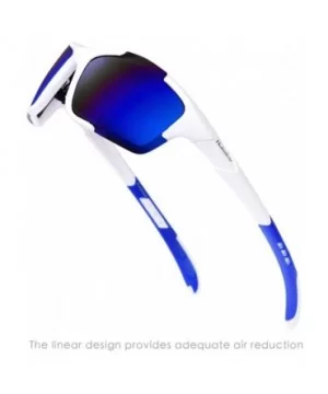 S1 Sport Polarized Sunglasses - White-blue - C7129SAOR7Z $24.62 Sport