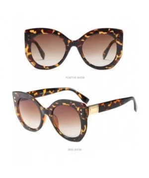 Cat Eye Sunglasses - Women Vintage Big Frame Sunglasses Ladies Man Retro Eyewear (B) - B - CJ18E4Q5T3X $4.93 Aviator